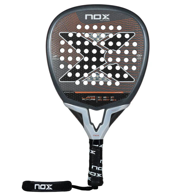 Pala Padel Nox LA10 Leo Augsburger (360-375gr) 2024 + Funda + Protector + Grip