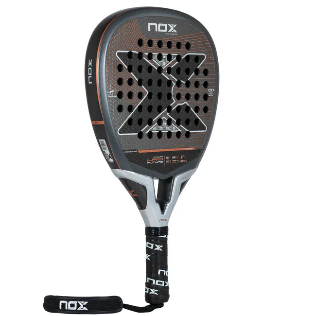 Pala Padel Nox LA10 Leo Augsburger (360-375gr) 2024 + Funda + Protector + Grip