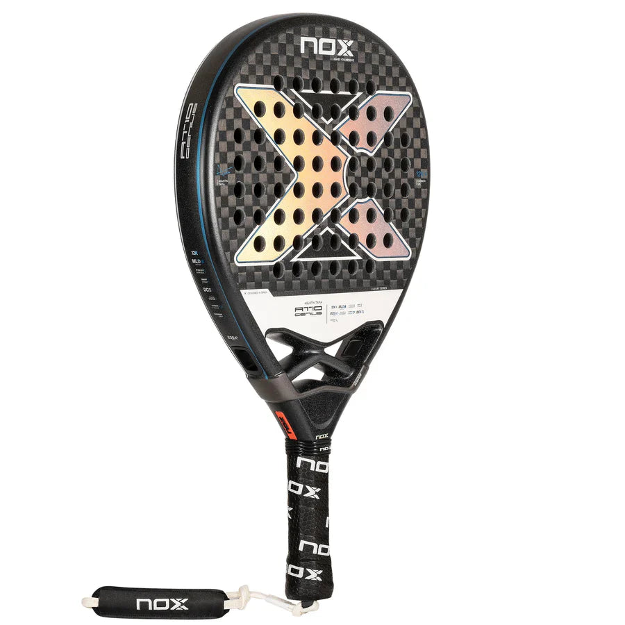 Pala Padel Nox At10 Genius 12K Agustin Tapia 2024 + Funda + Protector + Grip