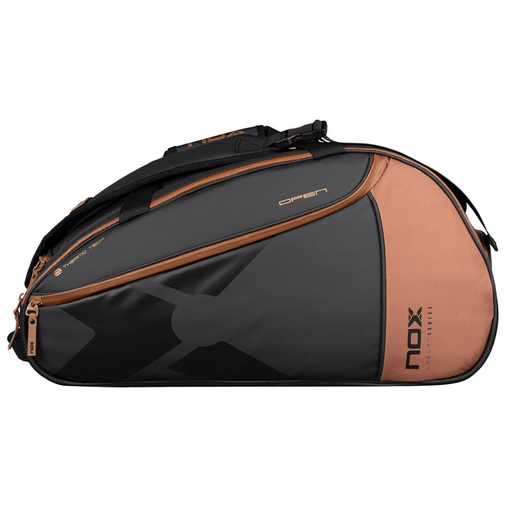 Paletero Padel Nox Luxury Open Series Black Brown 24-25