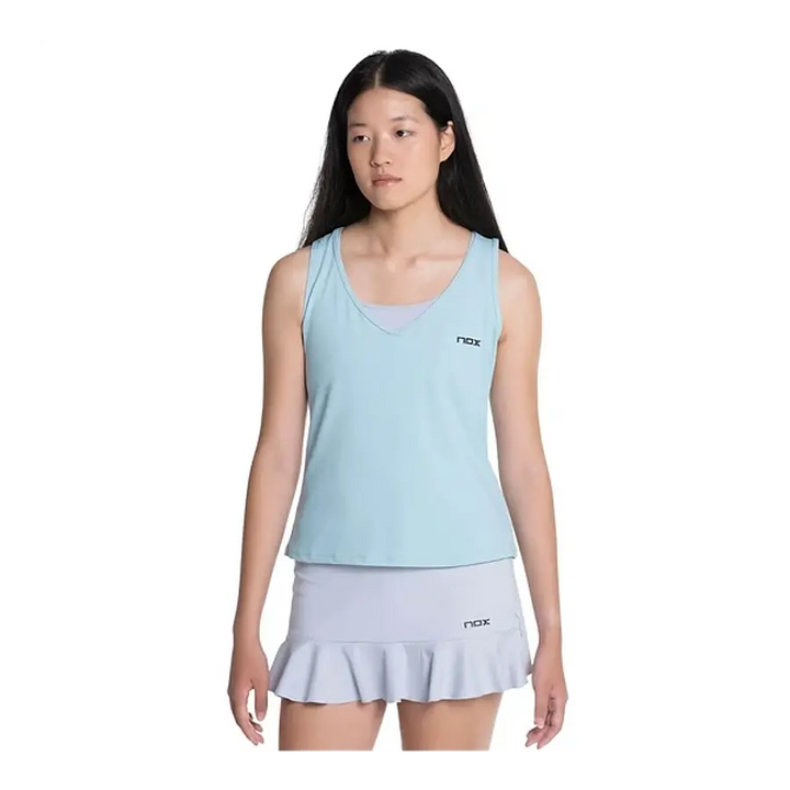 Polera Nox Mujer Tirantes Pro Fit Azul Cielo