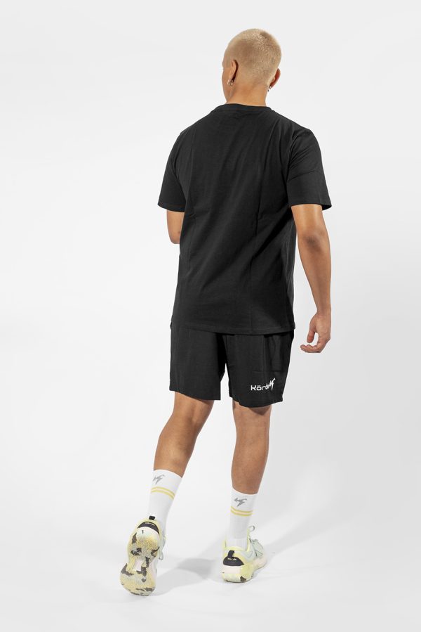 Polera Korde Oversize Negra Algodon