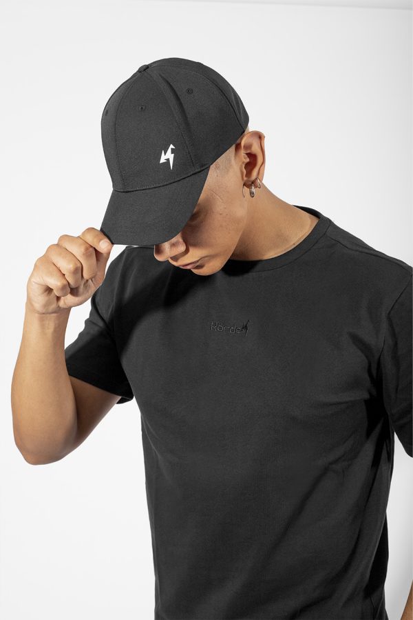 Polera Korde Oversize Negra Algodon