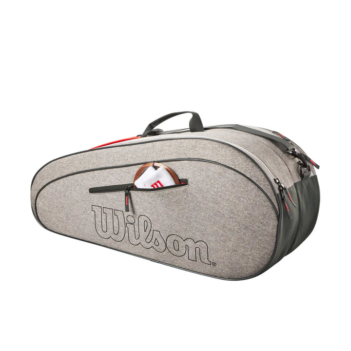 Raquetero Wilson Team 6PK Heather Grey