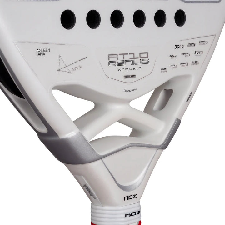 Pala de Padel Nox AT10 Genius Attack 12K Alum XTREM 2026 + Overgrip + Protector