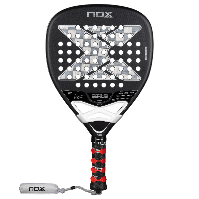 Pala de Padel Nox AT10 Genius Attack 18K Alum 2026 + Overgrip + Protector