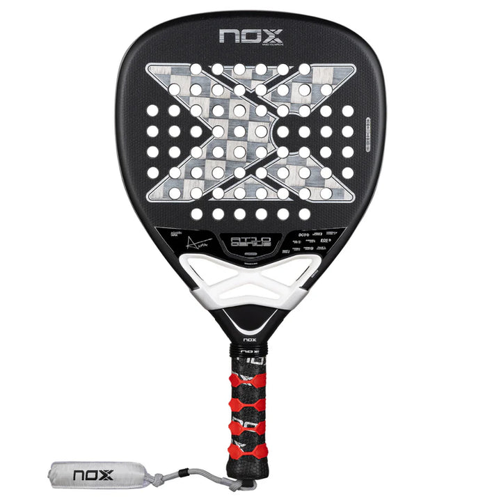 Pala de Padel Nox AT10 Genius Attack 18K Alum 2026 + Overgrip + Protector