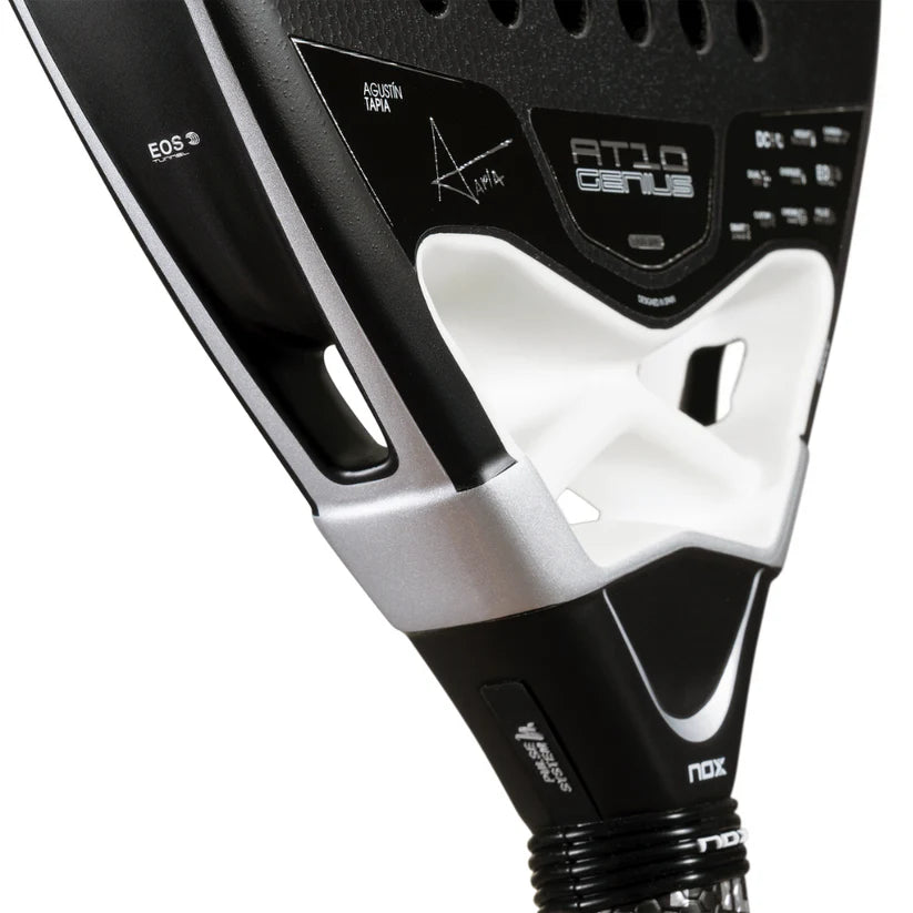 Pala de Padel Nox AT10 Genius Attack 18K Alum 2026 + Overgrip + Protector